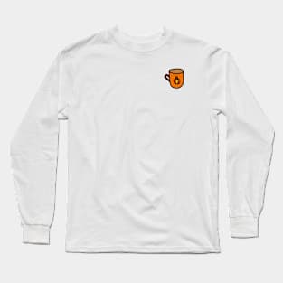 Orange Mug with Pumpkin Doodle, made by EndlessEmporium Long Sleeve T-Shirt